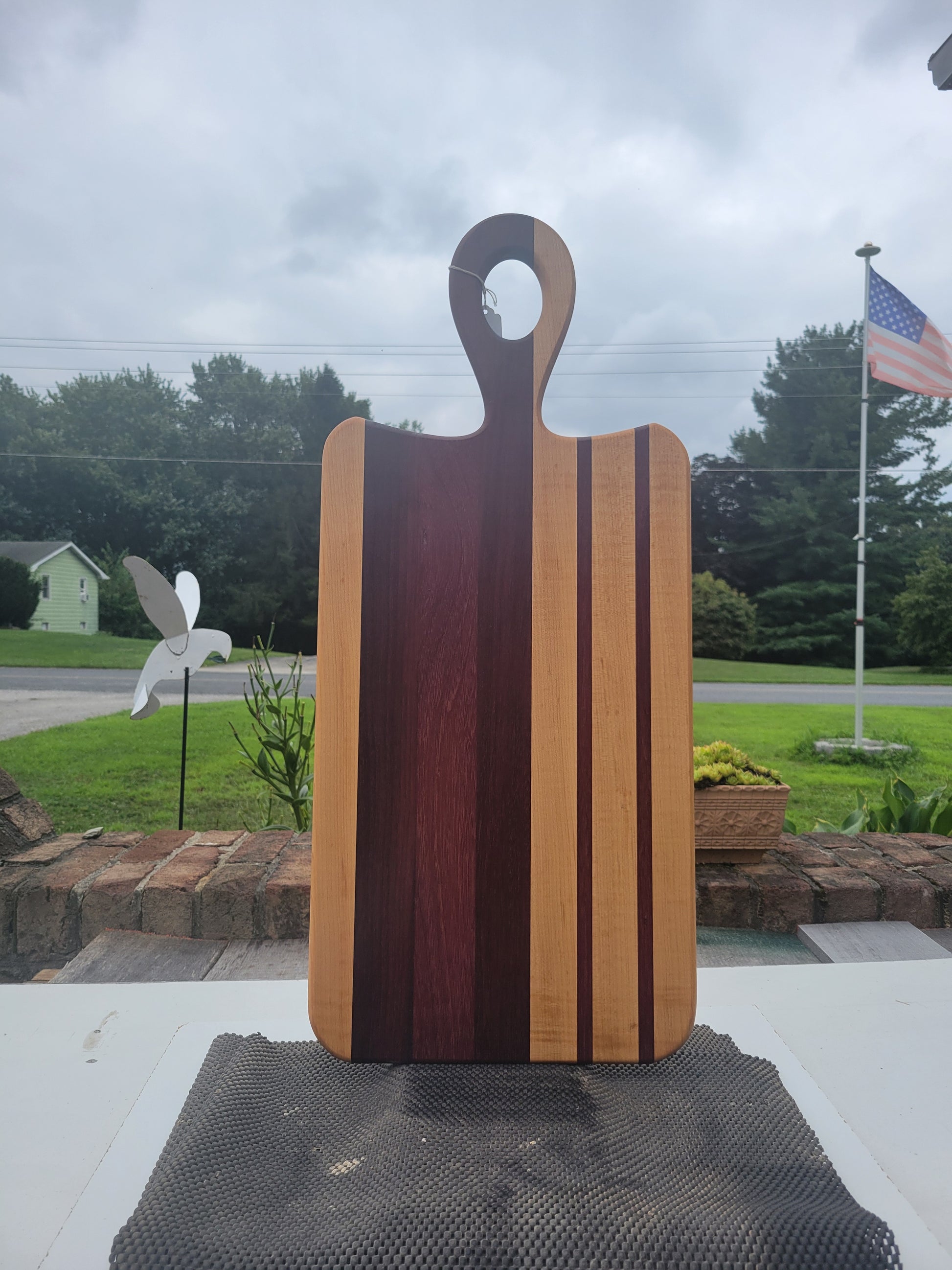 Charcuterie Board with Maple, Padauk and Purpleheart