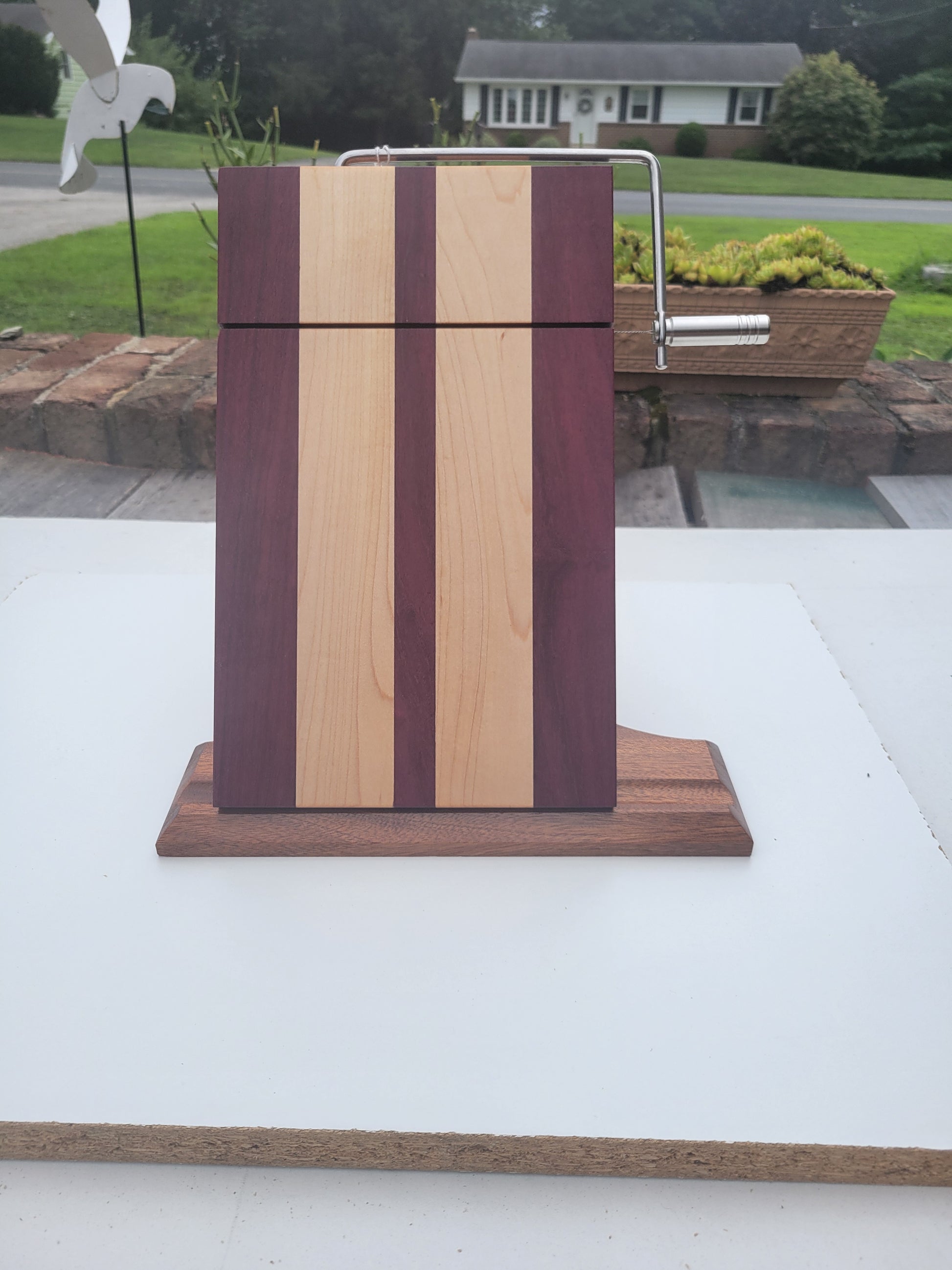 Purpleheart and Maple Cheese Board