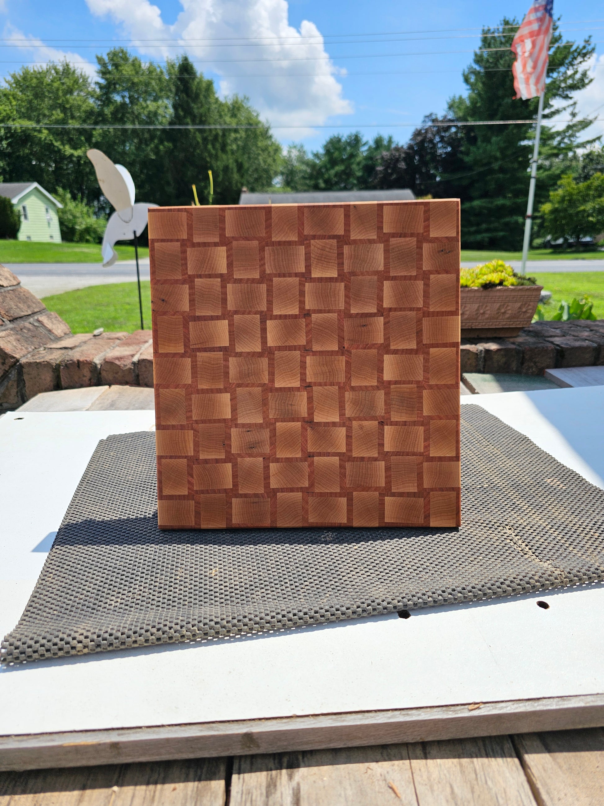 Maple and Cherry Basket Weave