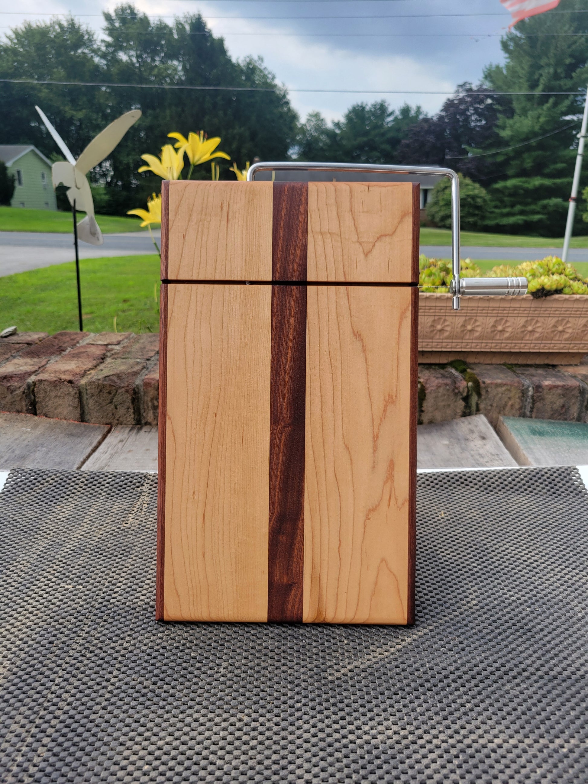 Maple and Sapele Cheese Board