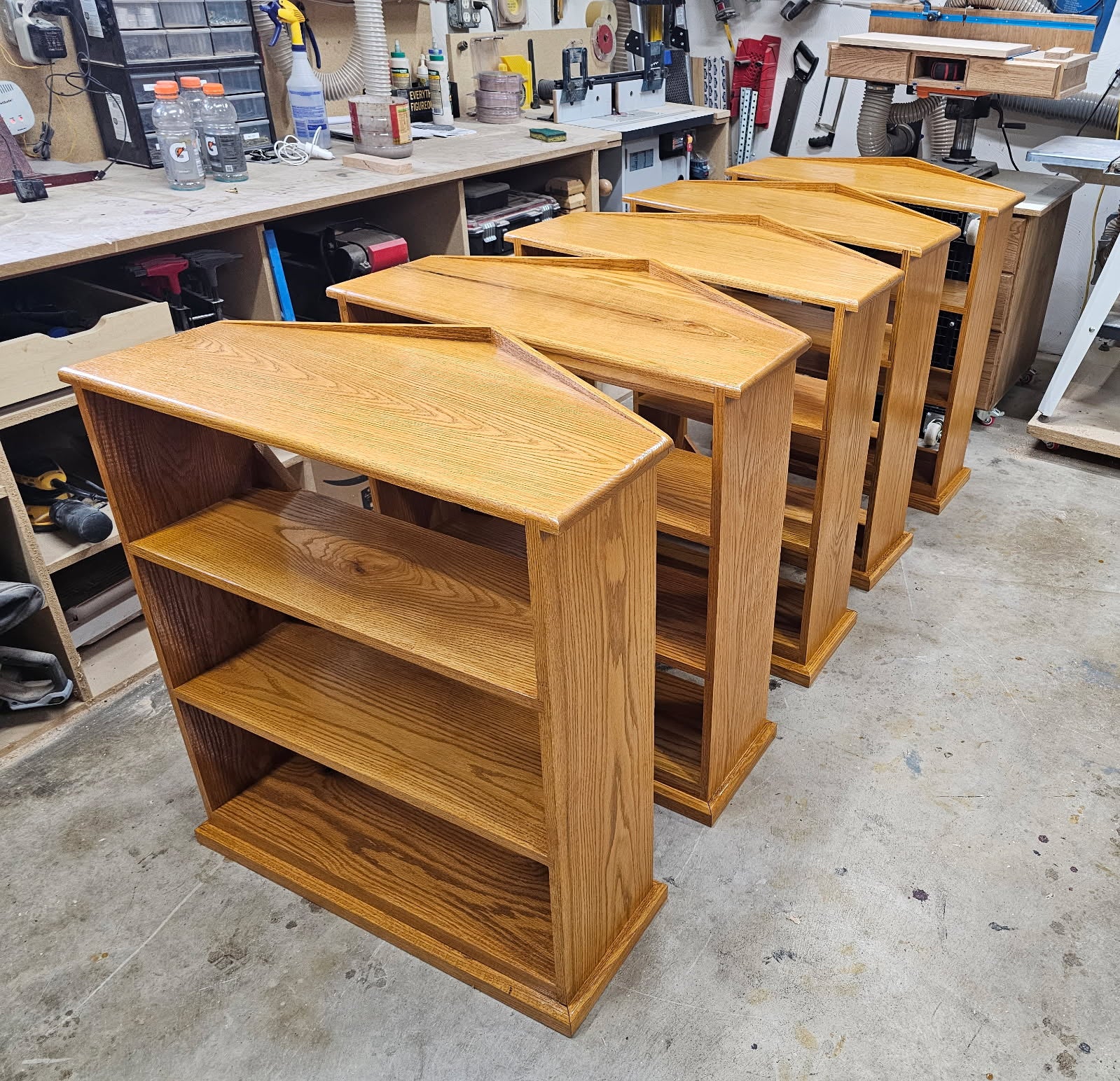 Bowling Ball Shelves and Book Shelves