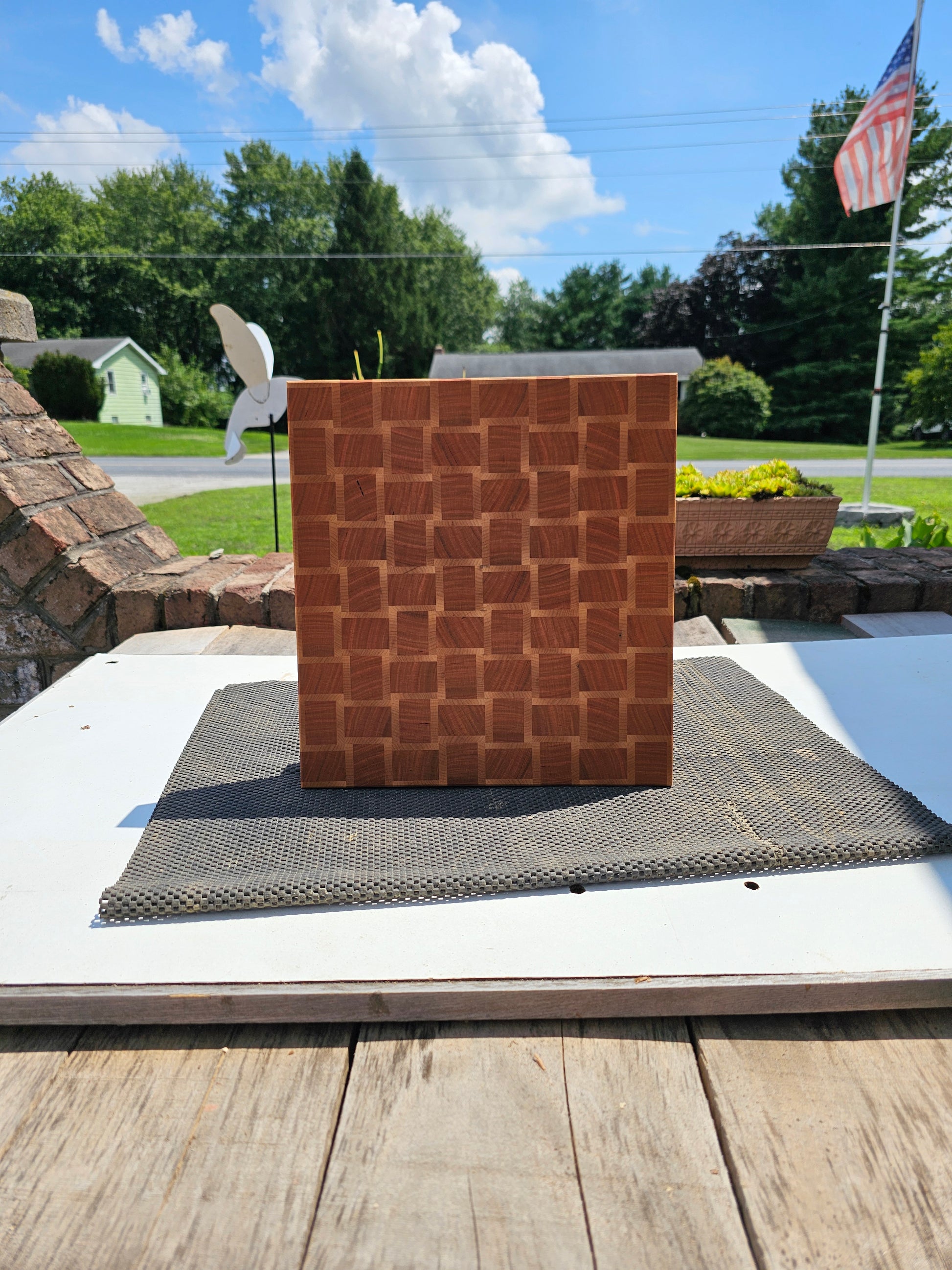 Cherry and Maple Basket Weave